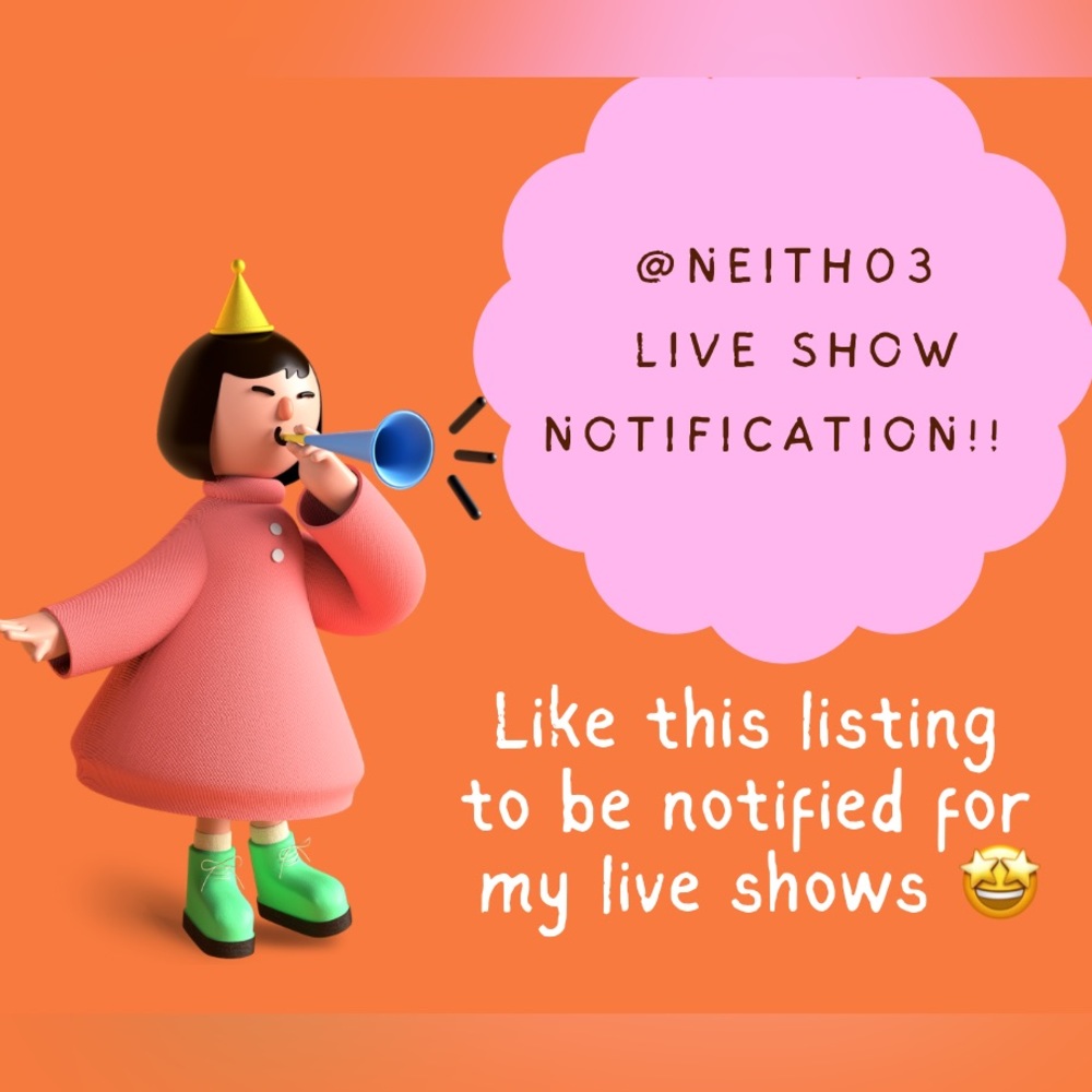📣 🥳 LIVE SHOW NOTIFICATION! 🥳 📣